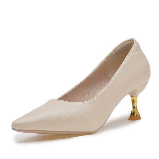 Damen Elegante Pumps mit einzigartigem Absatzdesign EB
