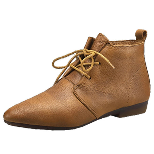 Damen modische Schnür-Stiefeletten EB