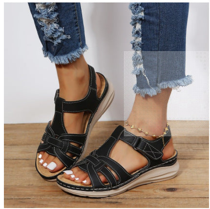 Damen Komfortable Sandalen mit atmungsaktivem Obermaterial und flexiblem Fußbett EB