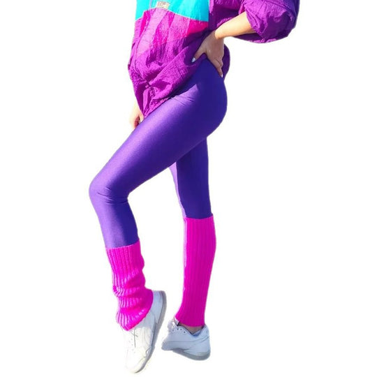 Damen Hochglänzende Sportleggings mit hohem Bund und optimaler Passform EB