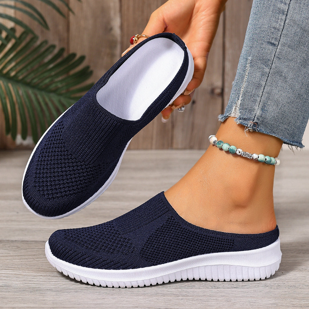 Damen Leichte und atmungsaktive Slipper mit flexiblem Obermaterial EB