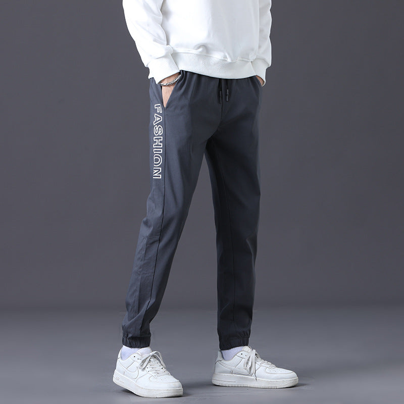 Herren modische Jogginghose mit elastischem Bund und seitlichen Taschen EB