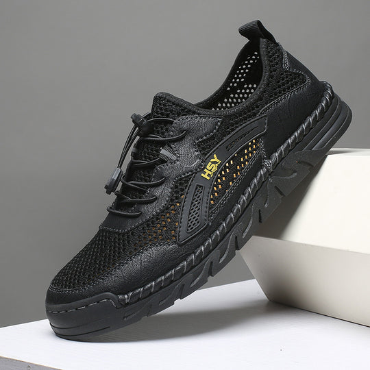 Herren Atmungsaktive Sportschuhe mit elastischem Schnellschnürsystem EB