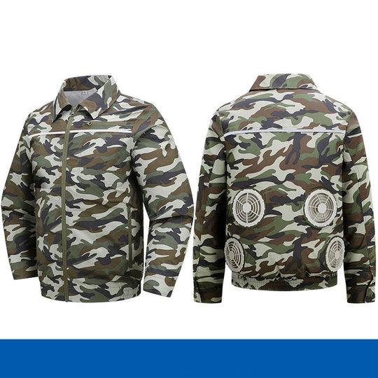 Herren nan atmungsaktive Kühljacke mit integrierten USB-Lüftern EB