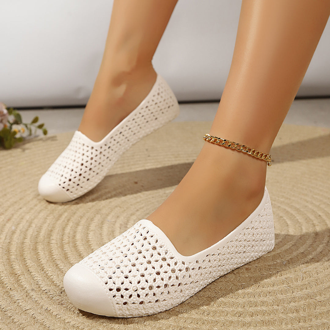 Damen bequeme Slipper aus atmungsaktivem Material EB