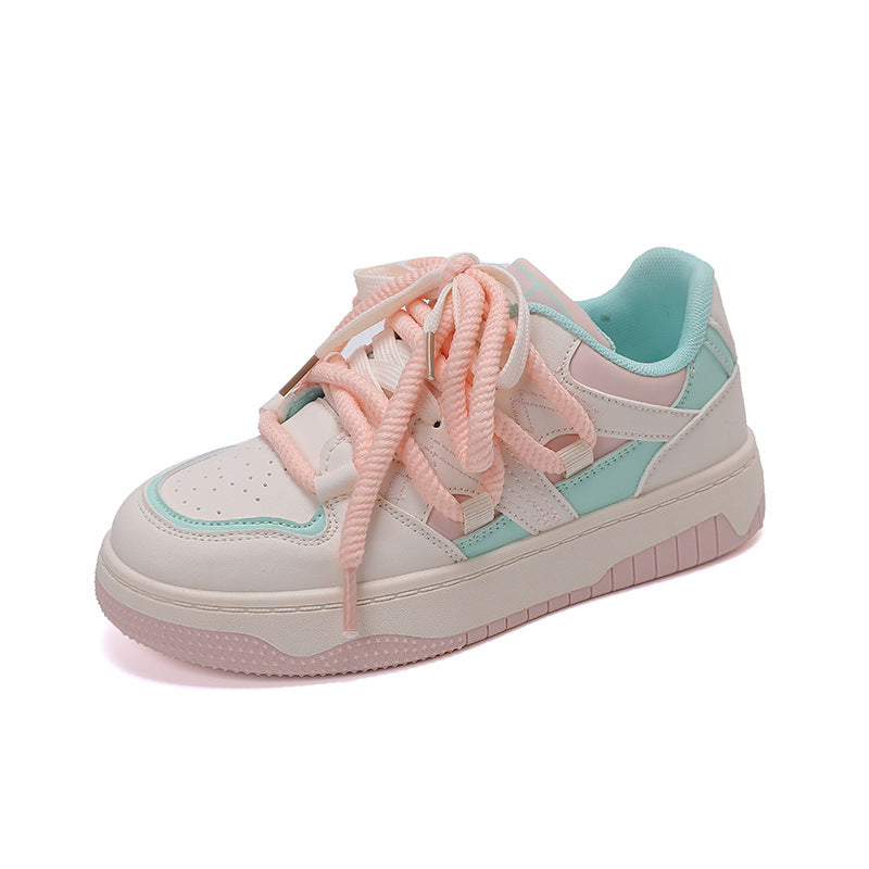 Damen modische Sneakers mit sportlicher rutschfester Sohle und atmungsaktiver Struktur EB
