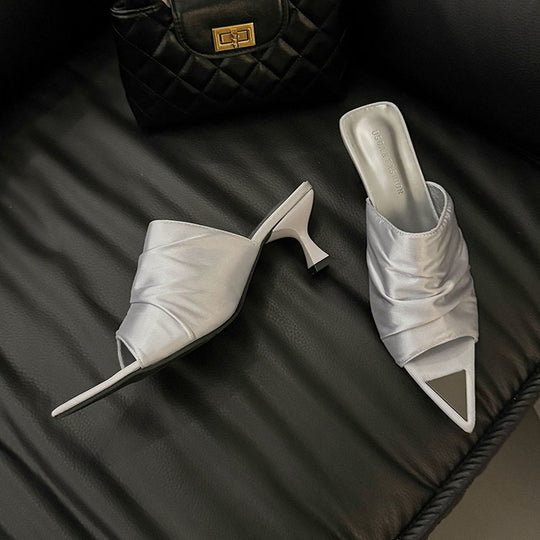 Damen Modische und elegante Slingback-Mules mit raffiniertem Design EB