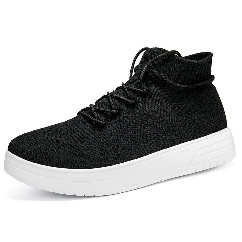 Damen Hohe Sneaker aus atmungsaktivem Strickmaterial EB