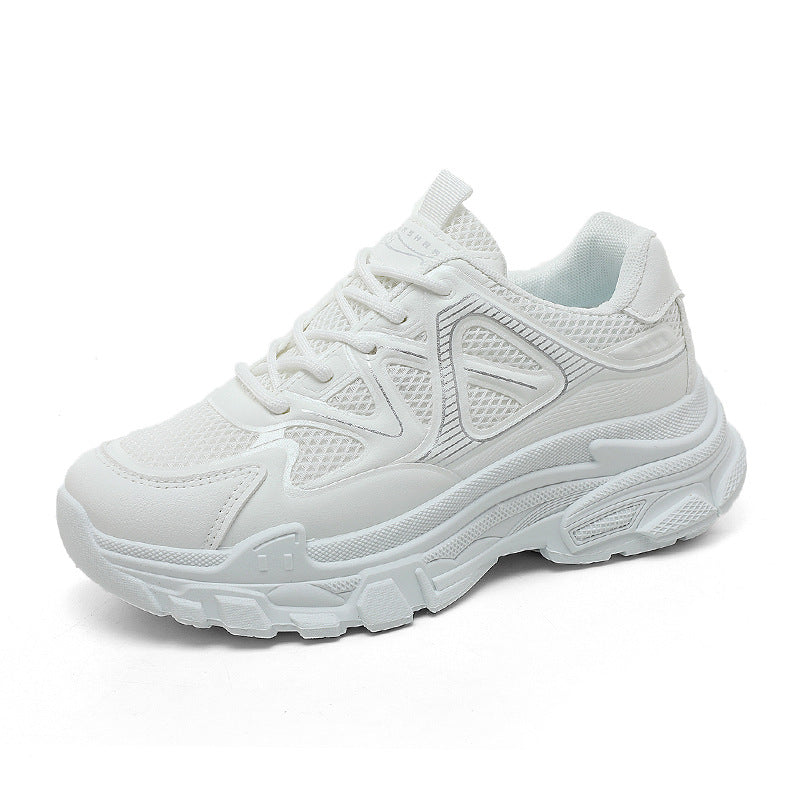 Damen sportliche Fitness Sneakers mit atmungsaktiver Mesh-Oberfläche EB