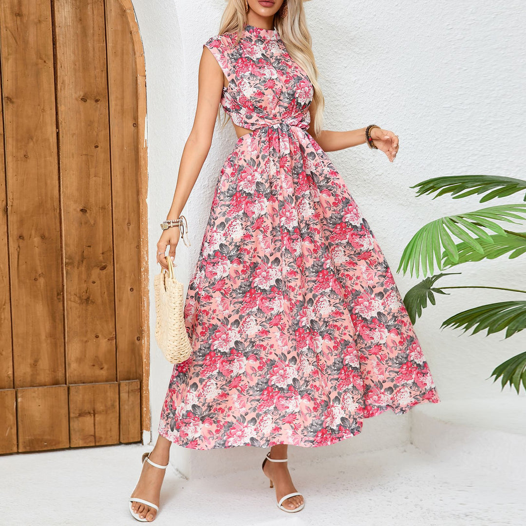 Damen Maxi Kleid mit floralem Design EB