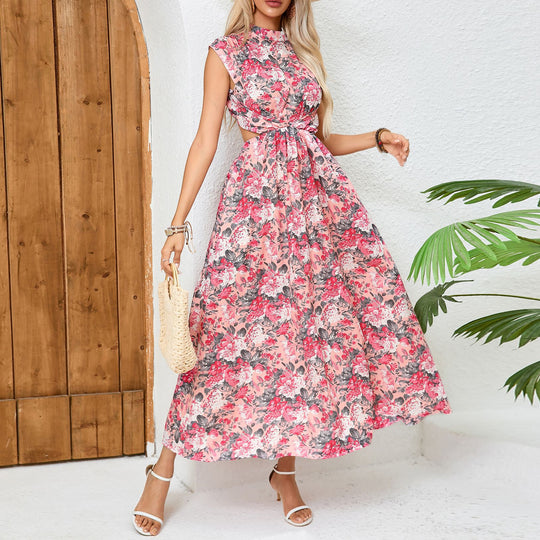Damen Maxi Kleid mit floralem Design EB