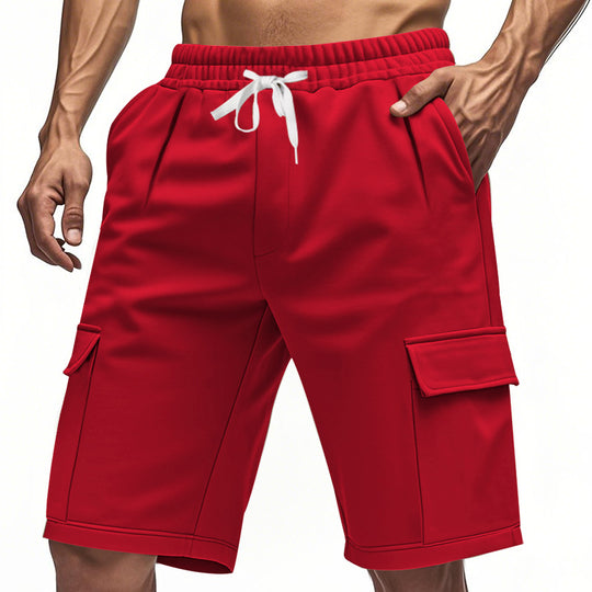 Damen komfortable Cargo-Shorts mit elastischem Bund und praktischen Seitentaschen EB