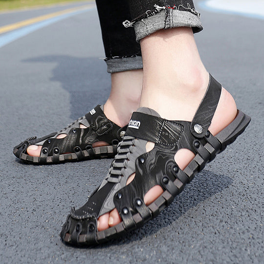 Damen Sportliche Wassersandalen mit verstellbarem Riemen und rutschfester Sohle EB