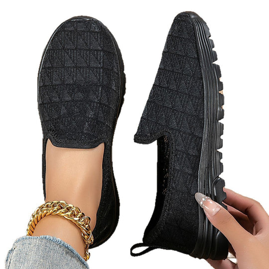 Damen Bequeme Slip-On Sneakers mit ergonomischem Design EB