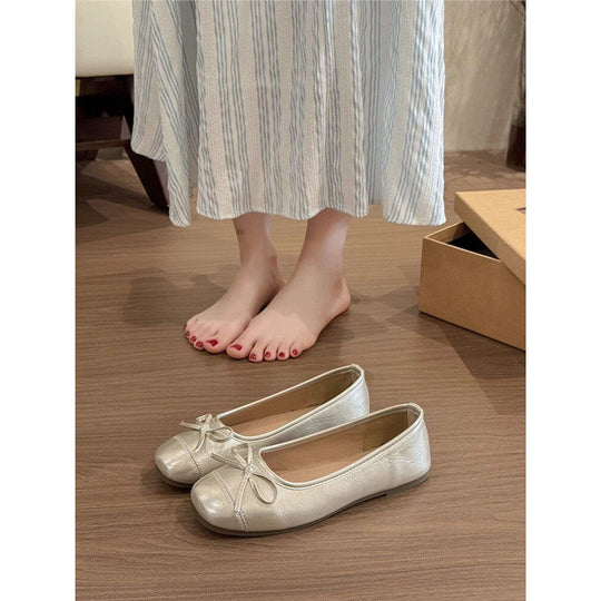 Damen Ballerinas mit dekorativem Schleifendesign EB