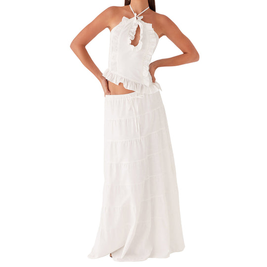 Damen Blusenkleid mit floralen Details EB