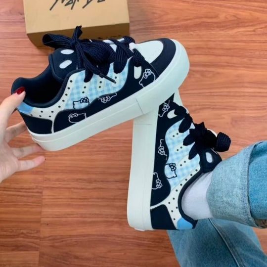 Damen Sportliche Sneaker mit einzigartigem Tiermotiv und bequemer Dämpfung EB