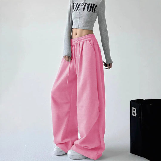 Damen Bequeme und lässige weite Jogginghose EB