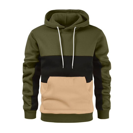 Herren Kapuzenpullover mit modischem Farbblockdesign EB