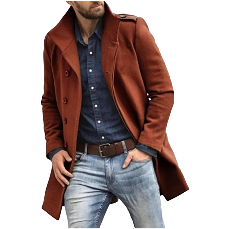 Herren klassischer Trenchcoat mit modernem Schnitt EB
