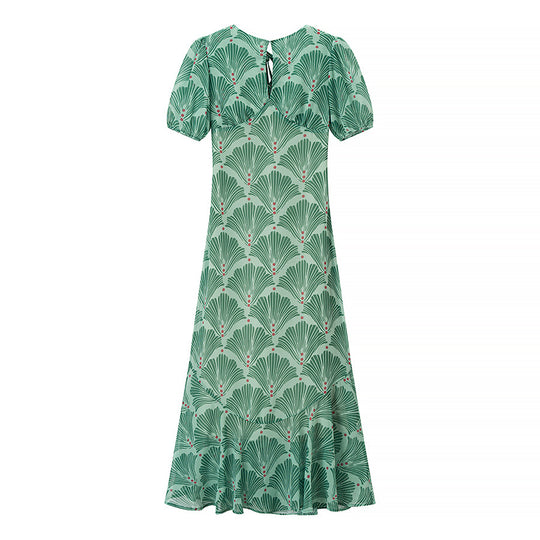 Damen Maxikleid mit frischem Blumendesign und lässigem Schnitt EB