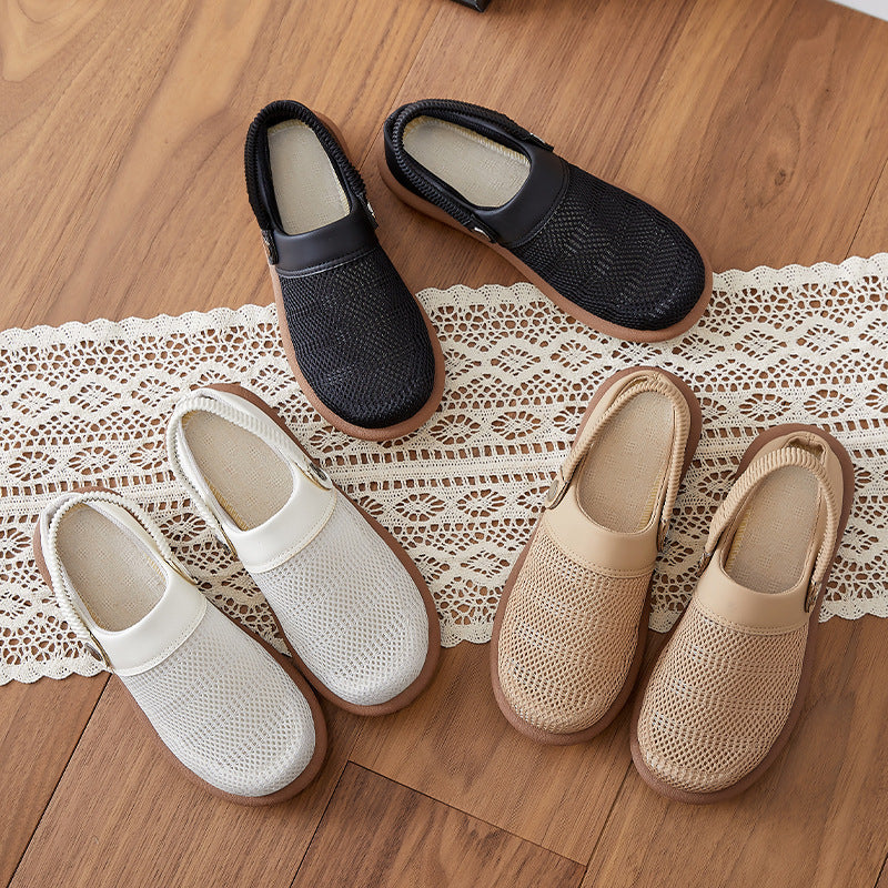 Damen Atmungsaktive Clogs mit elastischem Riemen EB