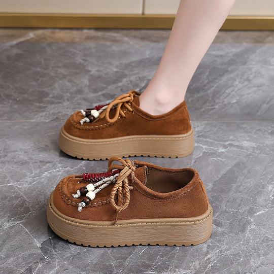 Damen Chunky Clogs mit dekorativen Schnürsenkeln EB