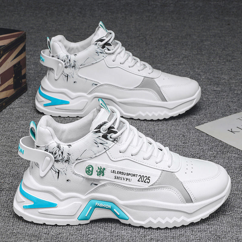 Damen Sportliche Chunky Sneakers mit modischem grafischen Design EB