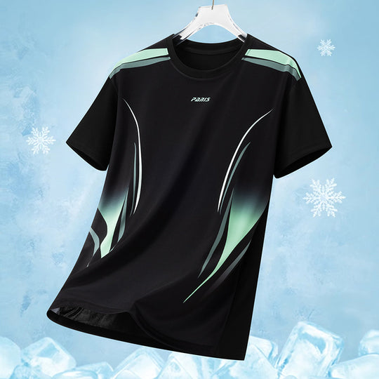 Herren nan atmungsaktives Funktionsshirt mit ergonomischem Schnitt und dynamischem Print EB
