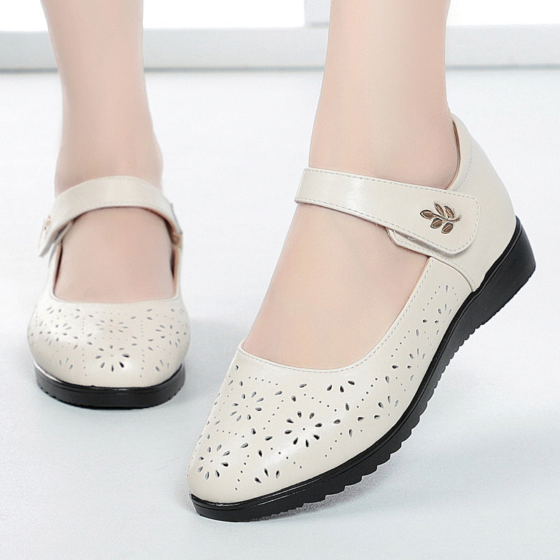 Damen Komfortable Ballerinas mit Mary Jane Verschluss EB