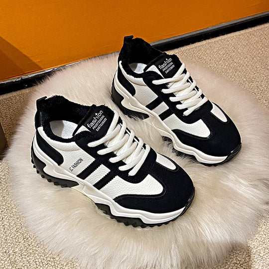 Damen modische Sneakers mit atmungsaktivem Mesh-Obermaterial und dämpfender Laufsohle EB