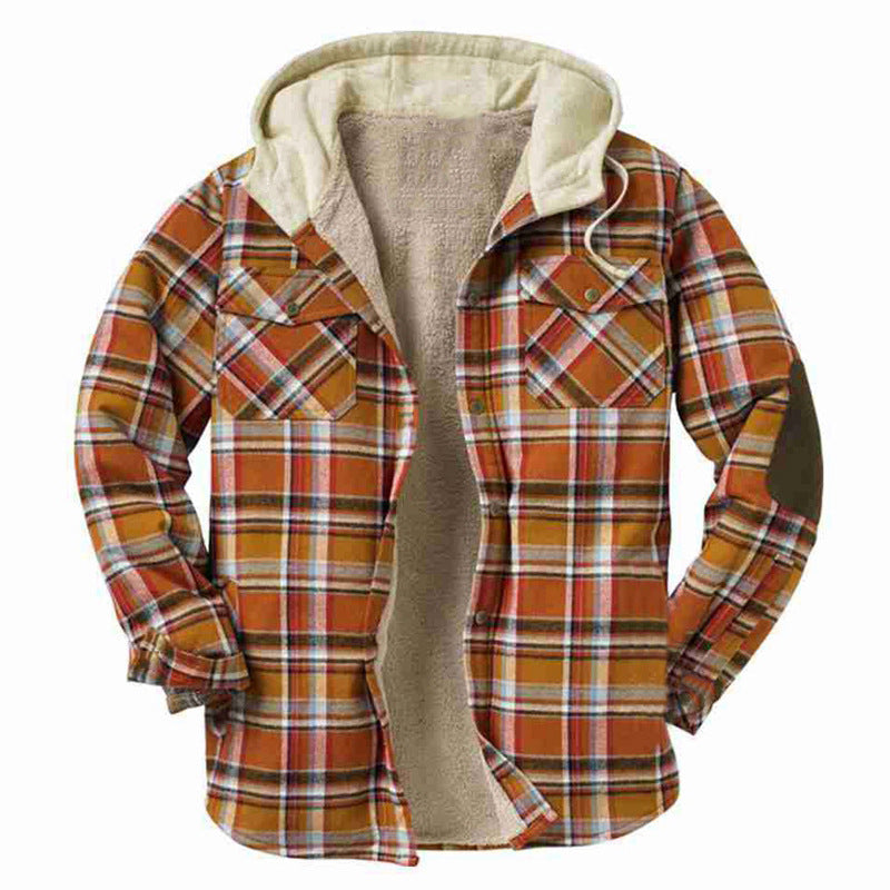 Herren Flanelljacke mit weichem Innenfutter und praktischen Brusttaschen EB