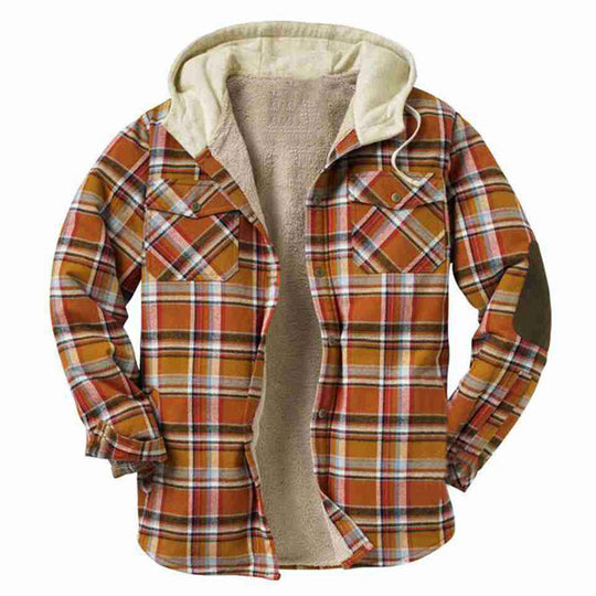 Herren Flanelljacke mit weichem Innenfutter und praktischen Brusttaschen EB