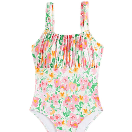 Damen Einteiler Badeanzug mit floralem Design EB