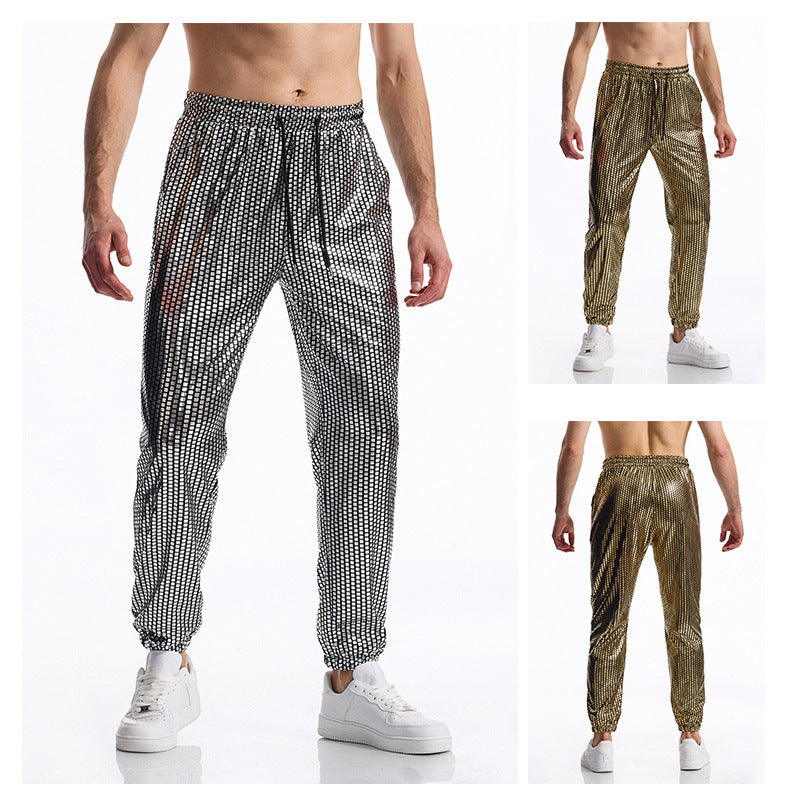 Herren atmungsaktive Jogginghose mit modernem Punktedesign EB