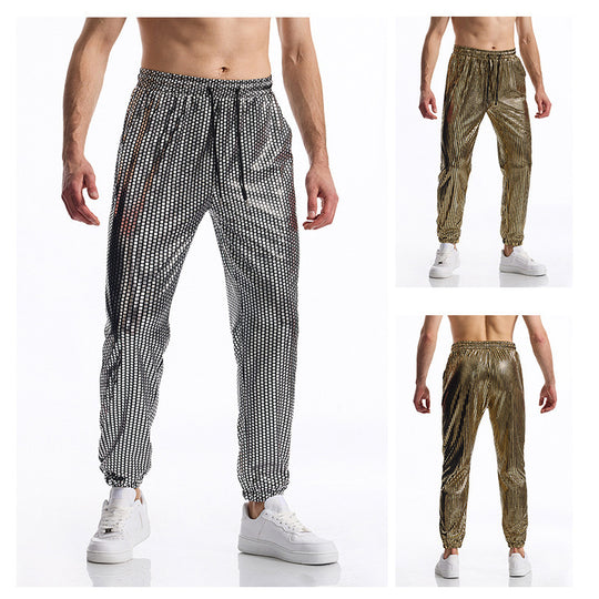 Herren atmungsaktive Jogginghose mit modernem Punktedesign EB