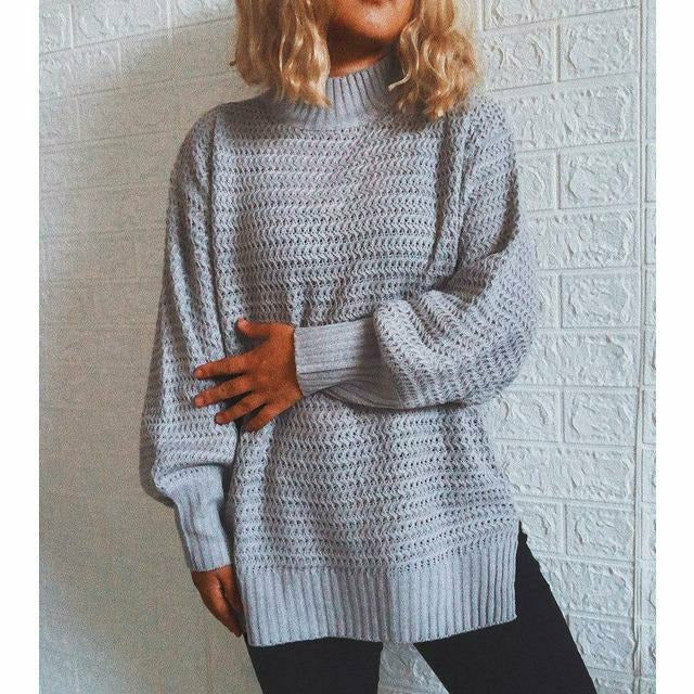 EB | Fester Strickpullover mit Geripptem Muster