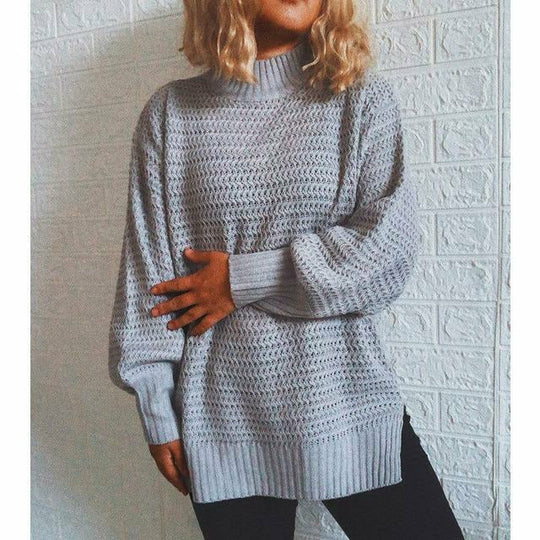 EB | Fester Strickpullover mit Geripptem Muster