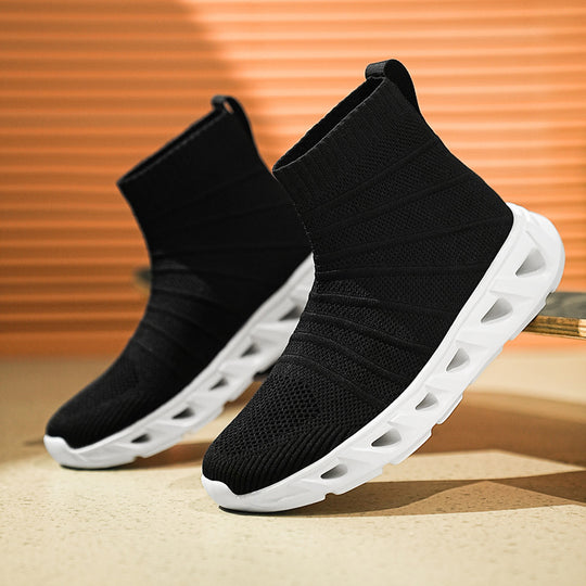 Damen Hochmodische Strick-Sneaker mit flexibler Sohle EB