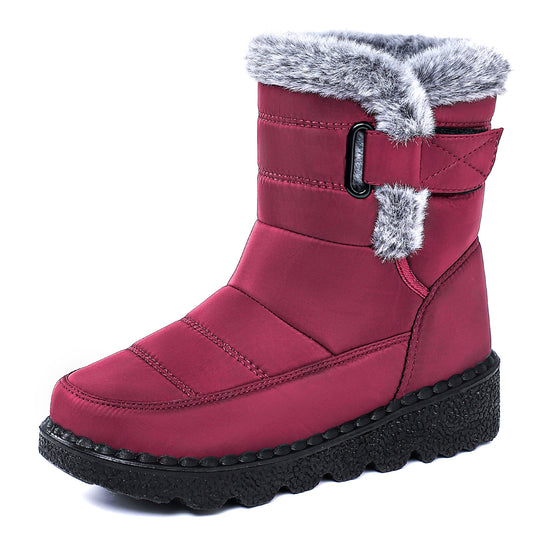 Damen Isolierte Winterstiefel mit weichem Innenfutter und praktischen Schnallen EB