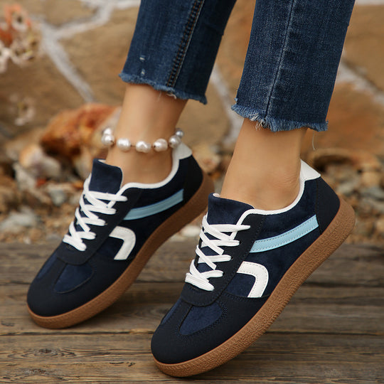 Damen Sportliche Sneaker mit modischem Obermaterial und bequemer Laufsohle EB