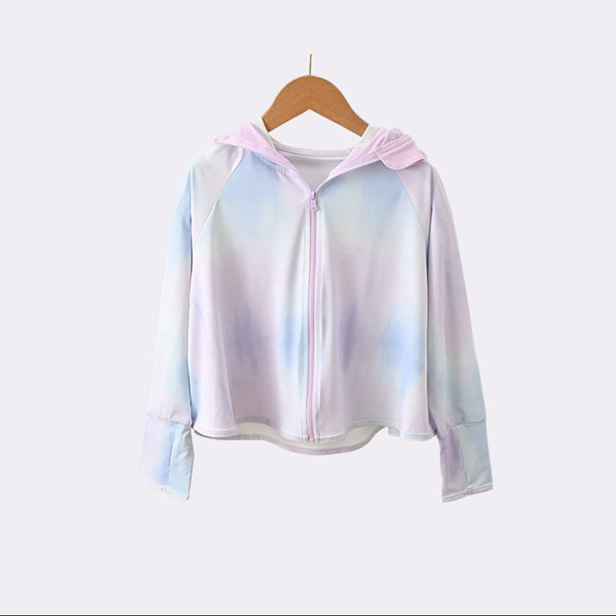 Mädchen leichte Kapuzenjacke mit niedlichem Tiermotiv EB