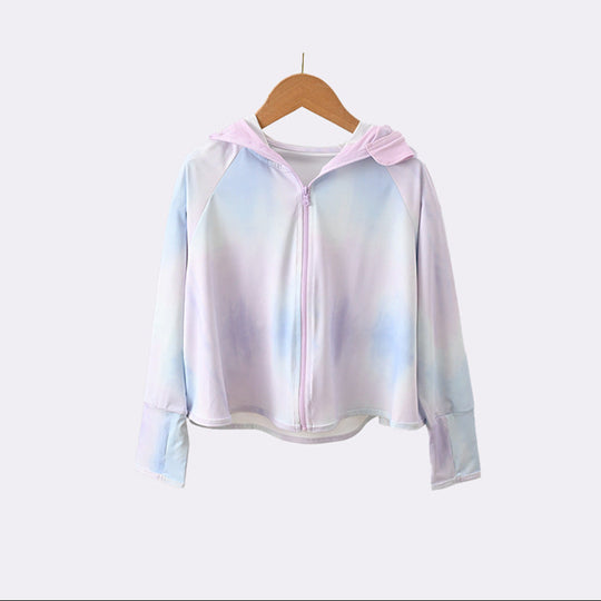 Mädchen leichte Kapuzenjacke mit niedlichem Tiermotiv EB