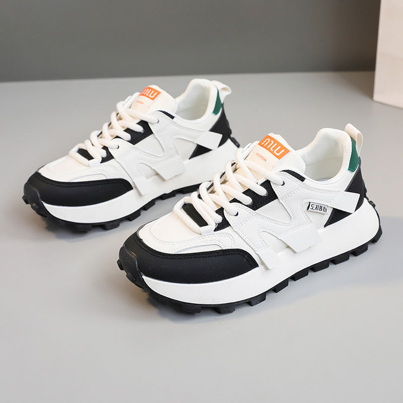 Damen modische Plateausneakers mit robustem Sohlenprofil EB
