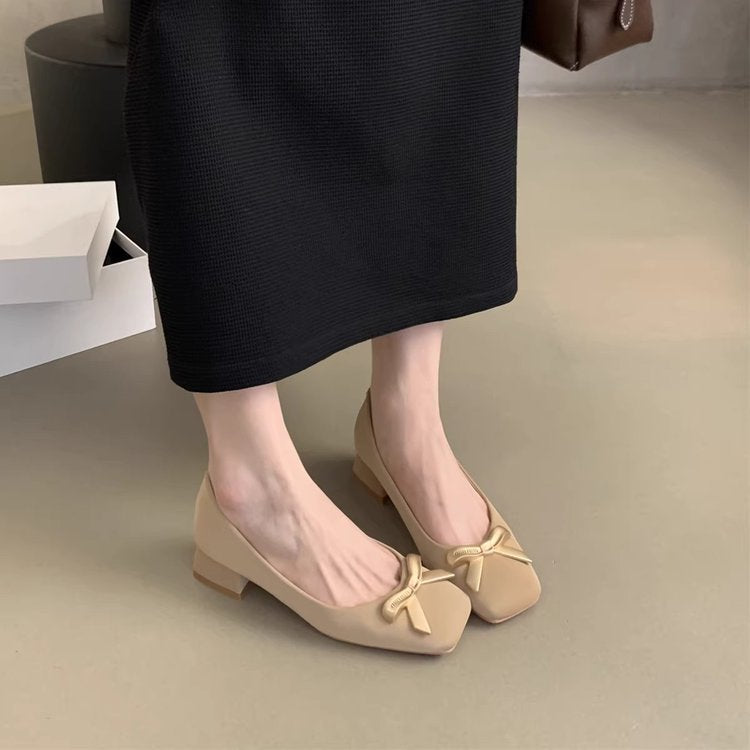Damen Ballerinas mit dekorativem Schleifenakzent und bequemer Innensohle EB