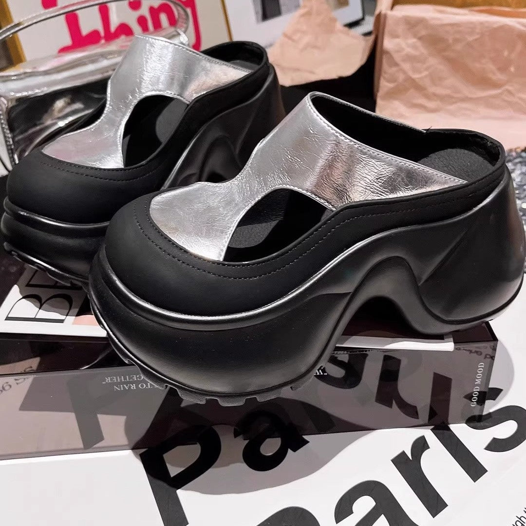 Damen modische Clogs mit konturierter Sohle EB