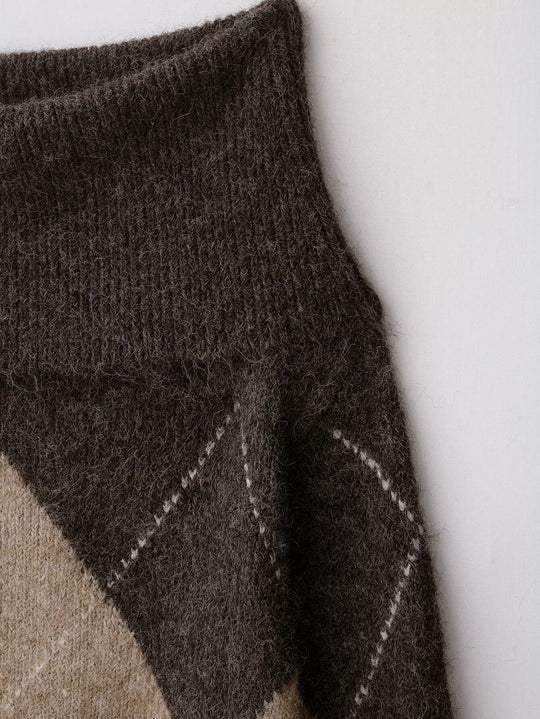 Damen Kuscheliger Pullover mit modernem Rautenmuster EB