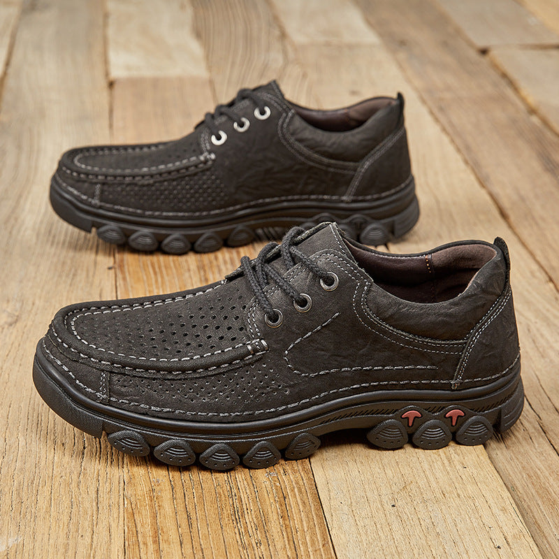 Herren Komfortable Schnürschuhe mit luftdurchlässigem Obermaterial EB