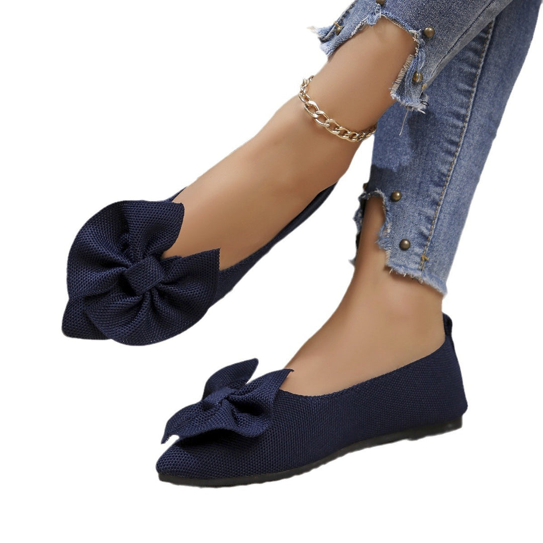 Damen Ballerinas mit dekorativem Schleifen-Design EB