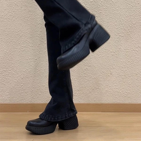 Damen Komfortable Plattform-Clogs mit rutschfester Sohle und ergonomischem Design EB
